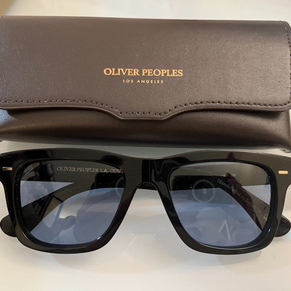 OLIVER PEOPLES OLIVER-F SUN OV5393SF in Black/Blue MSRP $542 IVER Rare Find